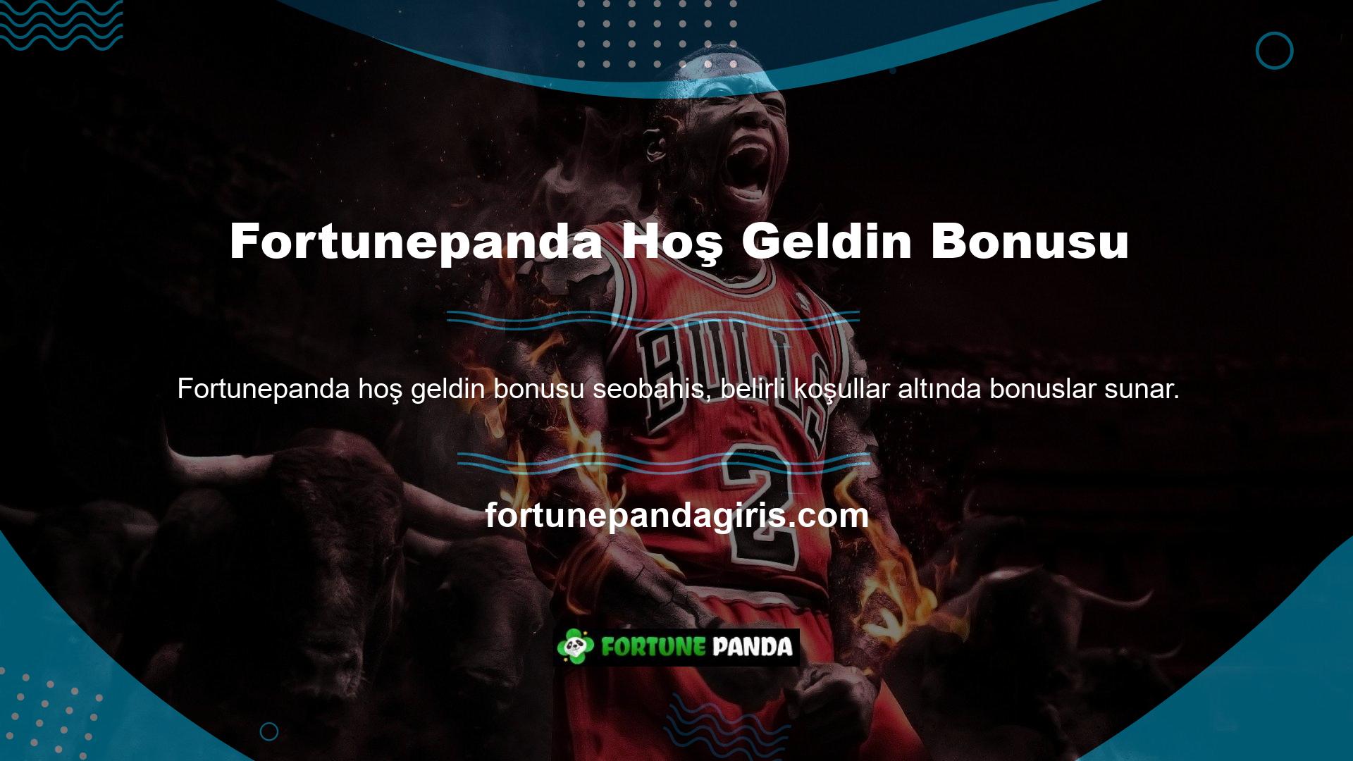 Bahis sitesinin Hoş Geldin bonusu Fortunepanda casino oyunları sadece Casinolarda ve spor kitaplarında mevcuttur